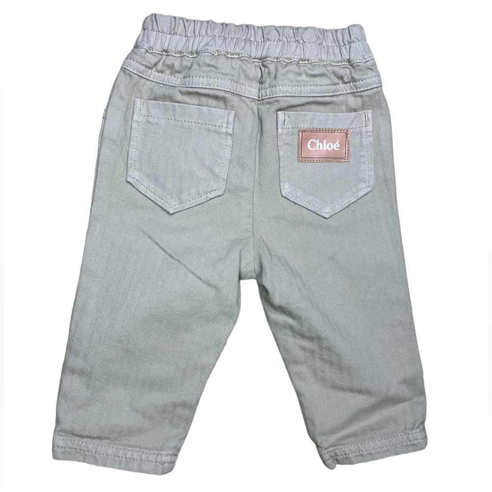 Chloé khaki Logo Jeans